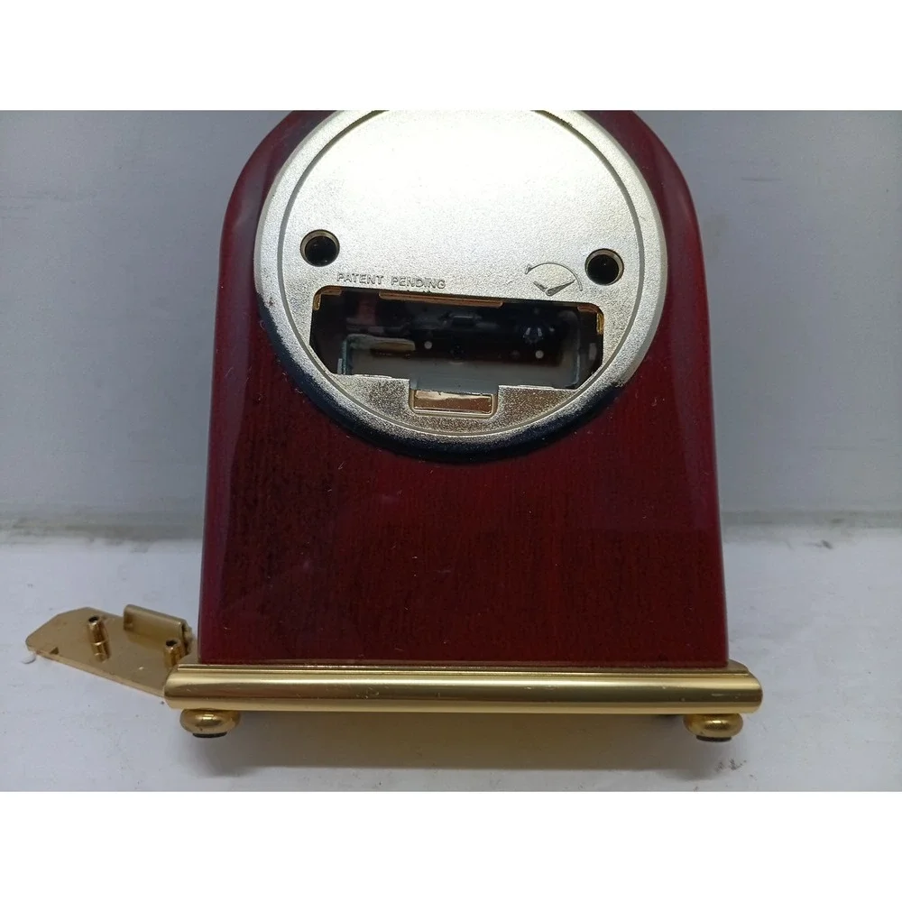 movado Woodgrain Look desk clock